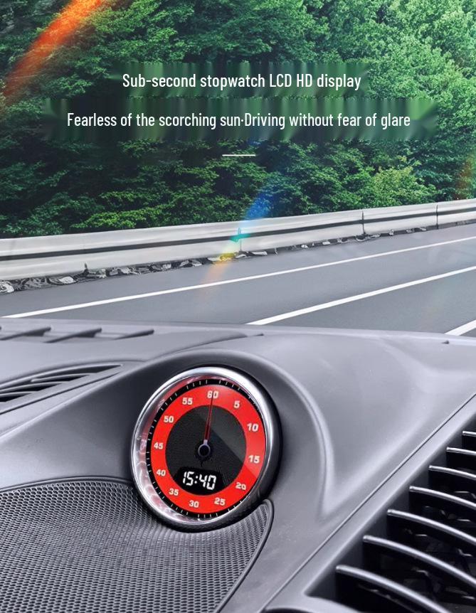 Upgraded Multifunction LCD Compass Stopwatch for Porsche Cayenne/Macan Modification