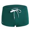 Men's Low-Waist Waterproof Swim Trunks - Drawstring Nylon Square Leg Design for European and American Markets