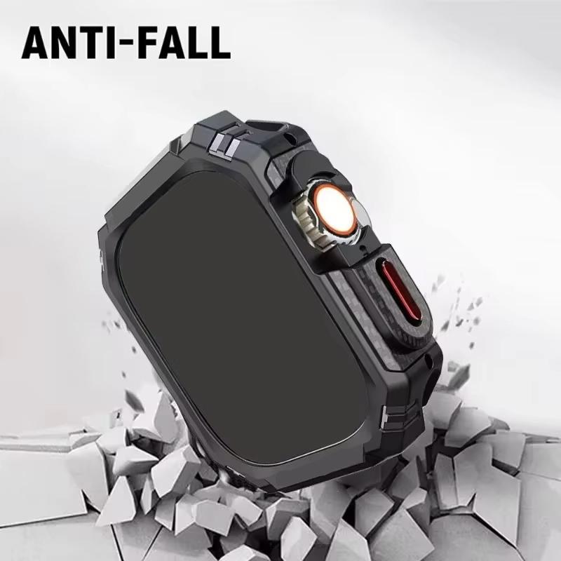 2 In 1 TPU Case for Apple Watch 41mm 45mm 40mm 44mm 49mm Hollow Shockproof Bumper Protector Cover for iWatch Ultra 9 8 7 6 5 SE