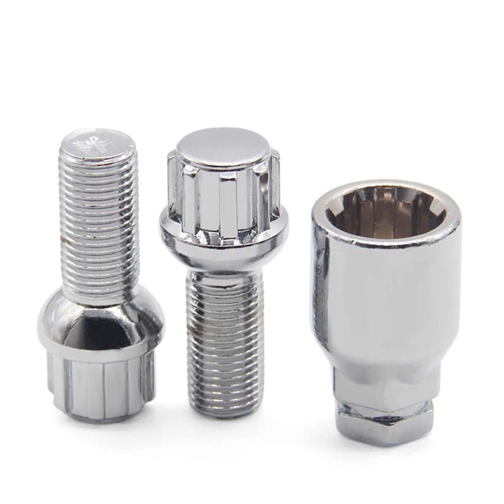 Lightweight Wheel Lug Bolts Locking Nuts M14x1.5 Ensuring Optimally Vehicle Handling And Safety For Extended Durability