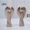 Meaningful Protection Gift Praying Angel Statue, Abstract Guardian Figurine, Religious Prayer Statue Sculpture for Home Mantel Church Indoor Memorial