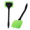 Windshield Cleaning Tool 16-inch Long Rod Window Wiper with 3 Microfiber Cloth Pads Auto Glass Cleaning Brushes Car Interior Cleaner Kit
