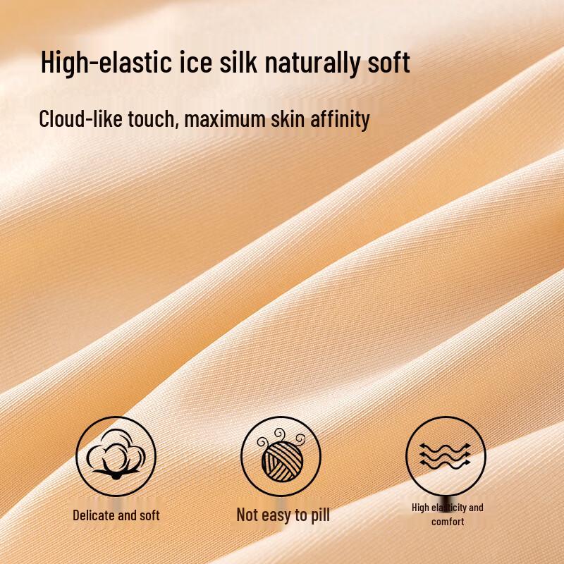 Women's Mid-Waist Hip-Covering Panties with Lace & Antibacterial Silk Crotch