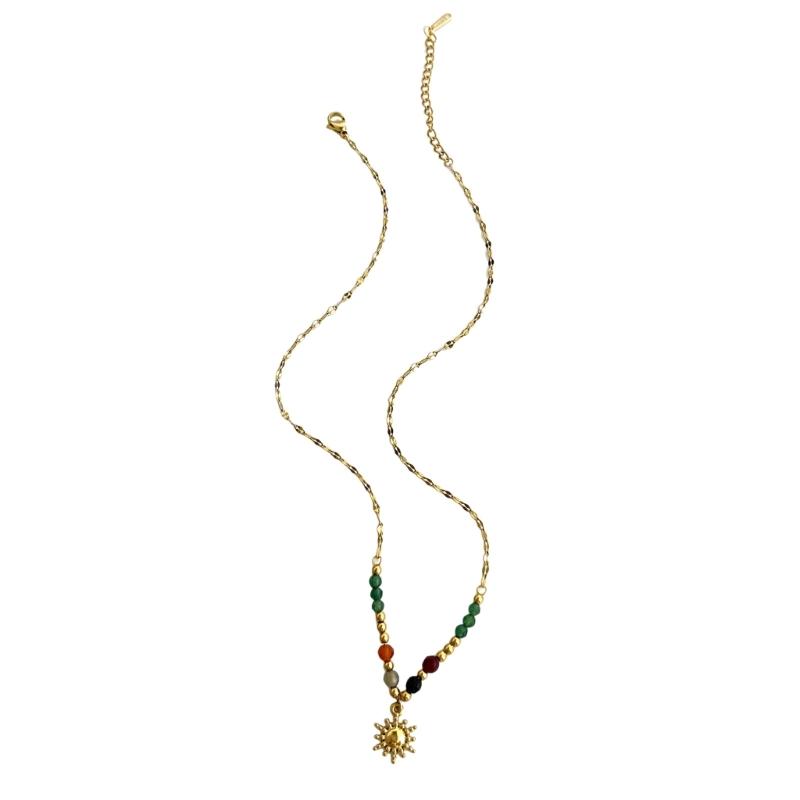 Stylish Beaded Pearls Necklace Daily Wear Necklace Elegant Women Accessory Evening Party Jewelry Stainless Steel Texture