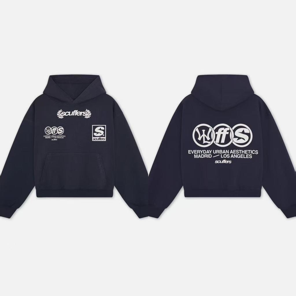 VibeStreet American Retro Casual Loose Trendy Brand Letter Hoodies Jackets Harajuku Aesthetics Punk Simple Versatile Classics Hoodies