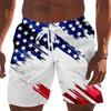USA America Flag Boxing Muay Thai Kickboxing Shorts 3D Print Fighting Training Unisex Men Women Quick Dry Fitness Gym Sport Workout Casual Streetwear