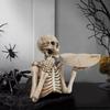 1 Piece Resin Skull Tray Ornament With Bowl - Unique Skeleton Design, Perfect For Halloween, Halloween Decorations