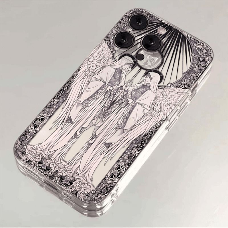 Middle Ages Retro Cupid Angel Phone Case For IPhone 16 15 14 13 12 11 Mini Pro Max X XR XSMax 7 8 Plus SE2020 Cover Case Funda