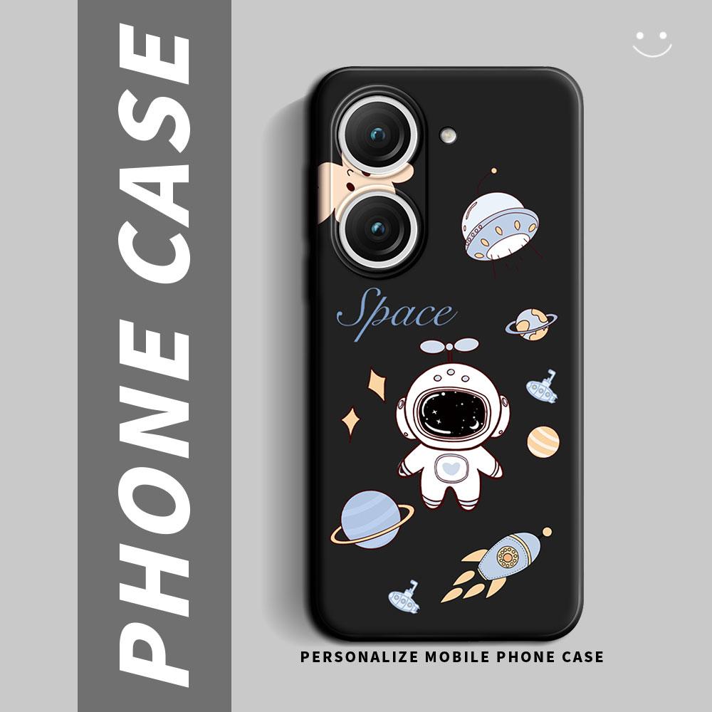 For Asus Zenfone 9 (AI2202) Case Cartoon Cute Cat Flower Shockproof Silicone Soft Phone Case For Zenfone 10 (AI2302) Back Cover