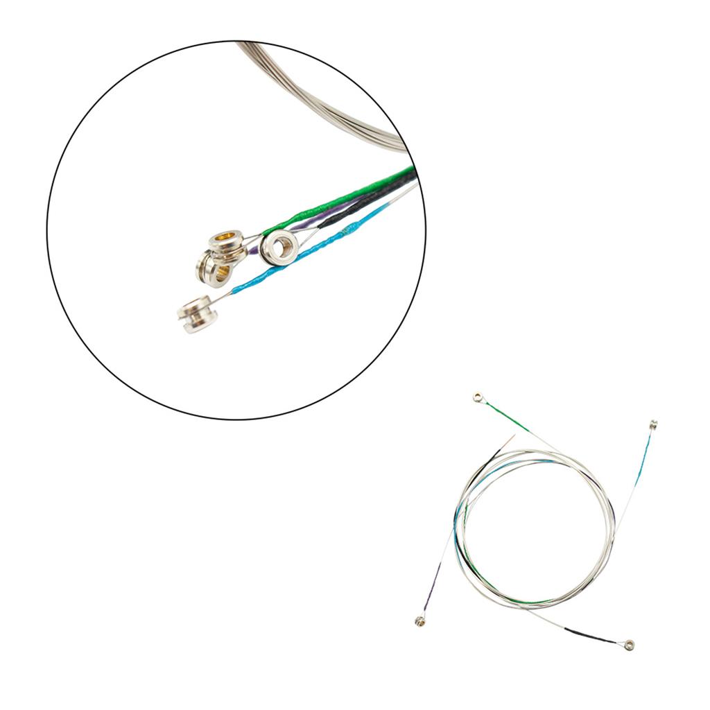 Universal Violin Fiddle String Strings Full Set (E A D G) Steel Core Nickel silver Wound with Nickel plated Ball End