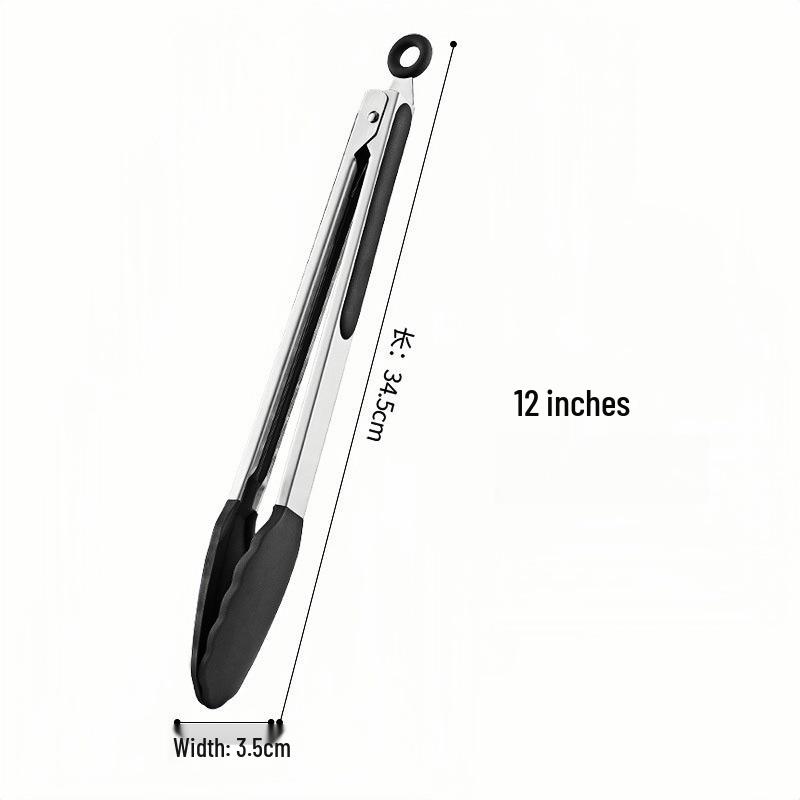 Korean BBQ Stainless Steel Tongs for Grilling