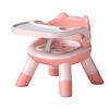 Baby Dining Seat Multifunctional Adjustable Backrest Toddler Cute Cartoon Chair Stool for Home Travel Pink
