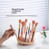 Silicone Makeup Brush Cleaning Box Multifunctional Scrubbing Mat Beauty Sponge Drying Holder for Beginner Use