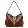 Simple and Large-capacity Lazy Wind Commuter Tote Bag Women's 2025 Autumn New Trend Shoulder Bag Foreign Style Backpack