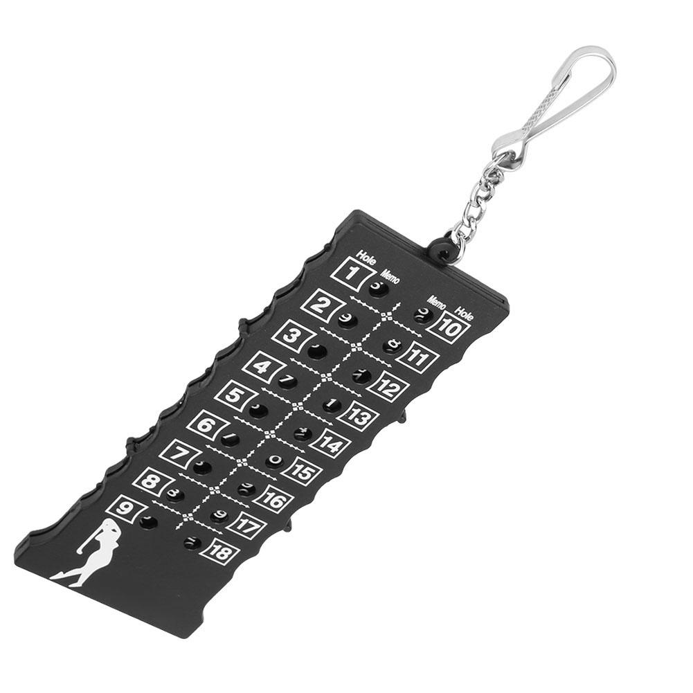 ABS Plastic Portable Strip Type 18 Holes Golf Scoreboard Score Counter Training Practice Competition Accessory(Black