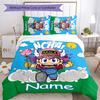 3pcs Custom Name Arale Norimaki Bedding Set Duvet Cover Closure Includes 1 Duvet Cover & 2 Pillowcases for All Seasons Bedroom Decor