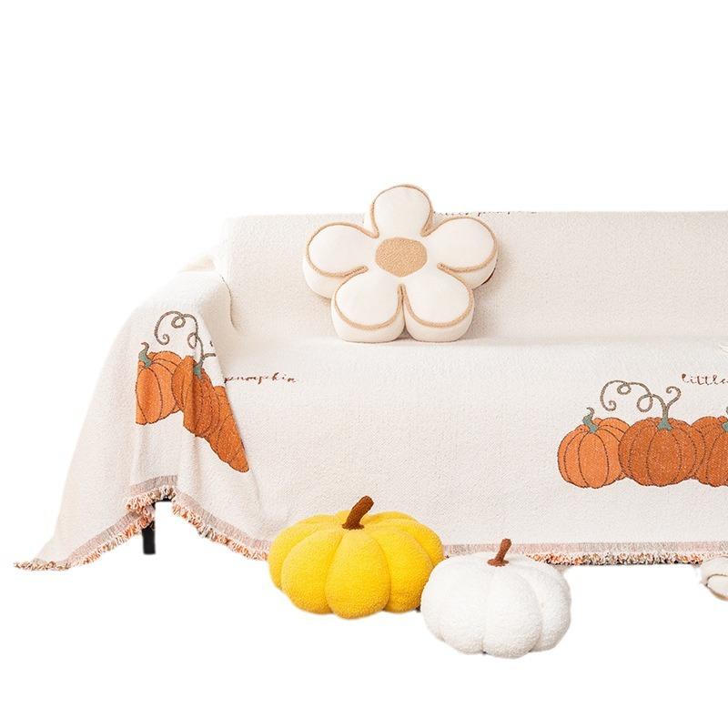 Cartoon Licht Luxus Kürbis All-Inclusive Sofa Handtuch Wohnzimmer Staubschutz Sofaüberwurf Stoffdecke Steppdecke
