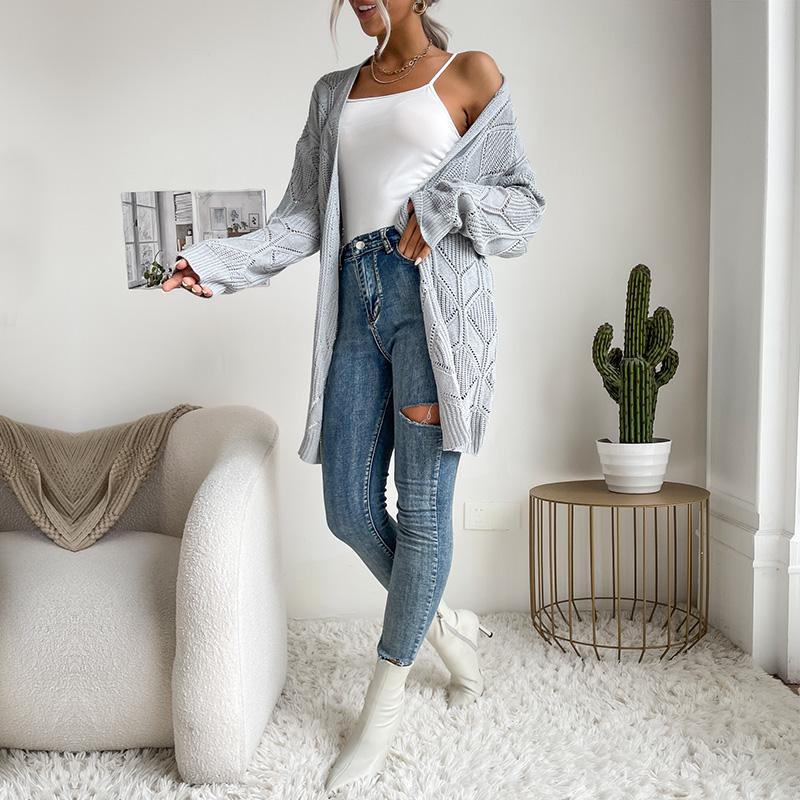 YYFS Women's Fashion Casual Autumn Winter Long Sleeve Cardigans