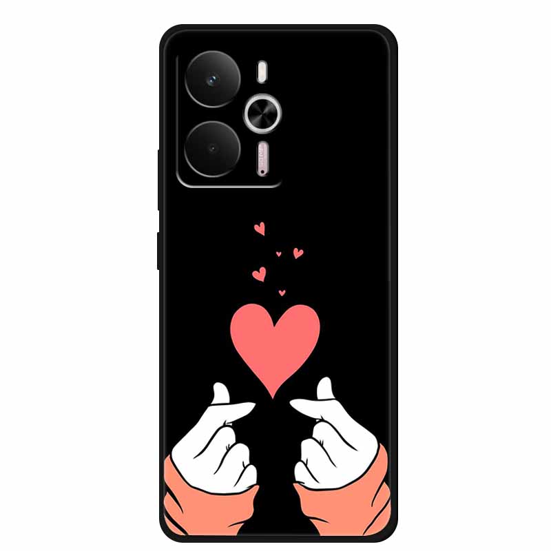 For Realme 14 Case Soft TPU Black Silicone Cover for Realme 14 5G Global RMX5070Soft Case Shockproof Cover RMX5070 Oppo Realme14