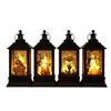 Witch Skull Castle LED Pumpkin Lantern Retro Halloween Wind Lantern  Party Supplies