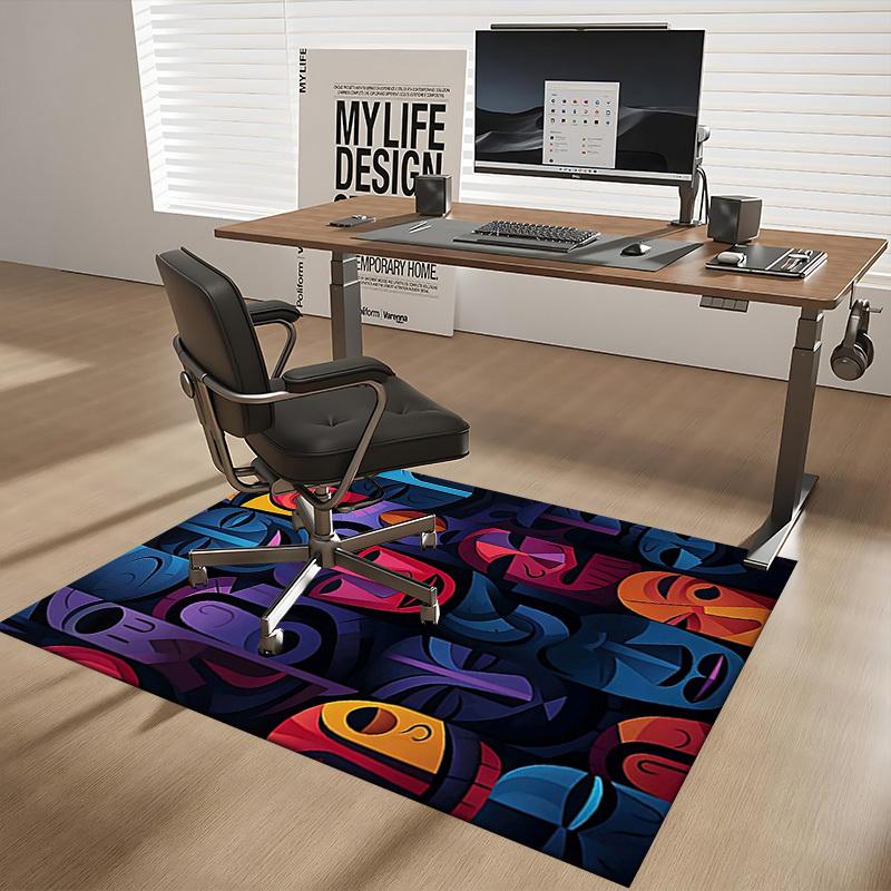 1pc Anime Cartoon Design Office Chair Mat - Festival Gift for Home Decor, Suitable for All Seasons.A059