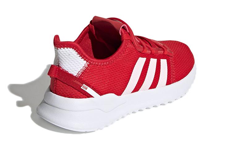 adidas Originals U_Path Run Low Top Breathable Kids Lifestyle Shoes Red White Children Aged 3 7 Years Old FW0437