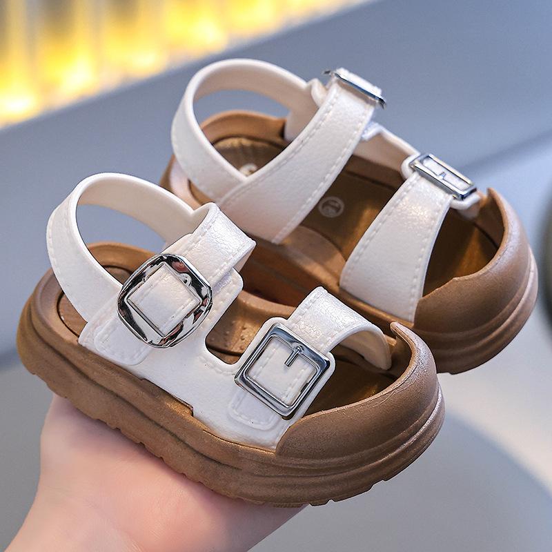 Children's Sandals Summer Boys All Go with The Outside Wear Fashion Non-slip Kids Anti-collision Girls Baby Beach Sports Sandals