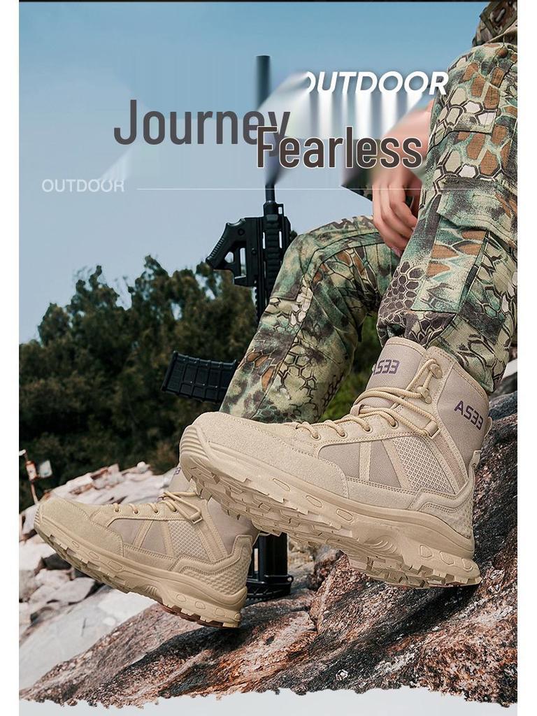 Men's Plus Size Outdoor Tactical Military Boots - Desert Sports Casual Shoes