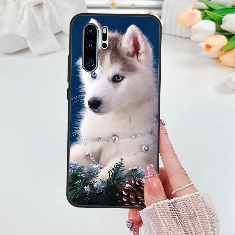 Animal Husky Puppy For Huawei Nova 11i 7i 8i 12i 12s Y73 Y70 Y90 Y60 Y72 Y61 Y91 9 10 SE P40 Lite P30 Pro Case
