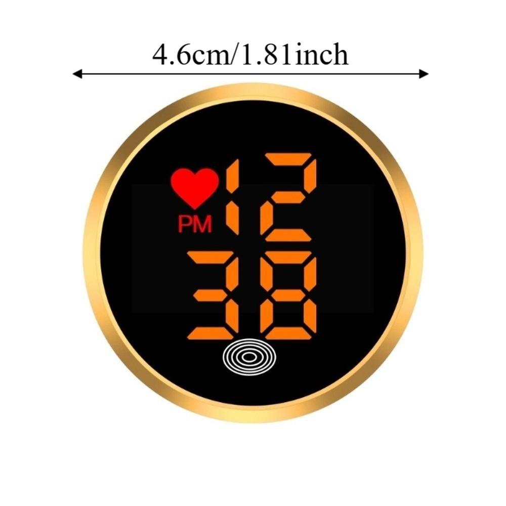 Mini Car Dashboard Clock Touch-Activated Digital Clock Stick-On Clock for Car Boat Bike Truck