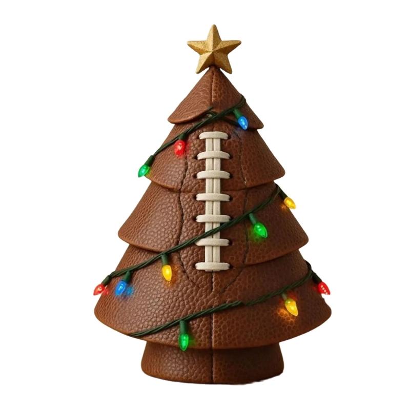  Reusable Soccer Christmas Decoration Resin Art Table Ornament For Sport Lover
