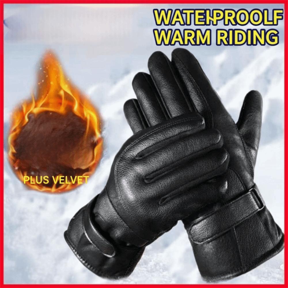 Touchscreen Motorcycle Gloves Thickened Fleece Winter Gloves  Winter Outdoor Activities