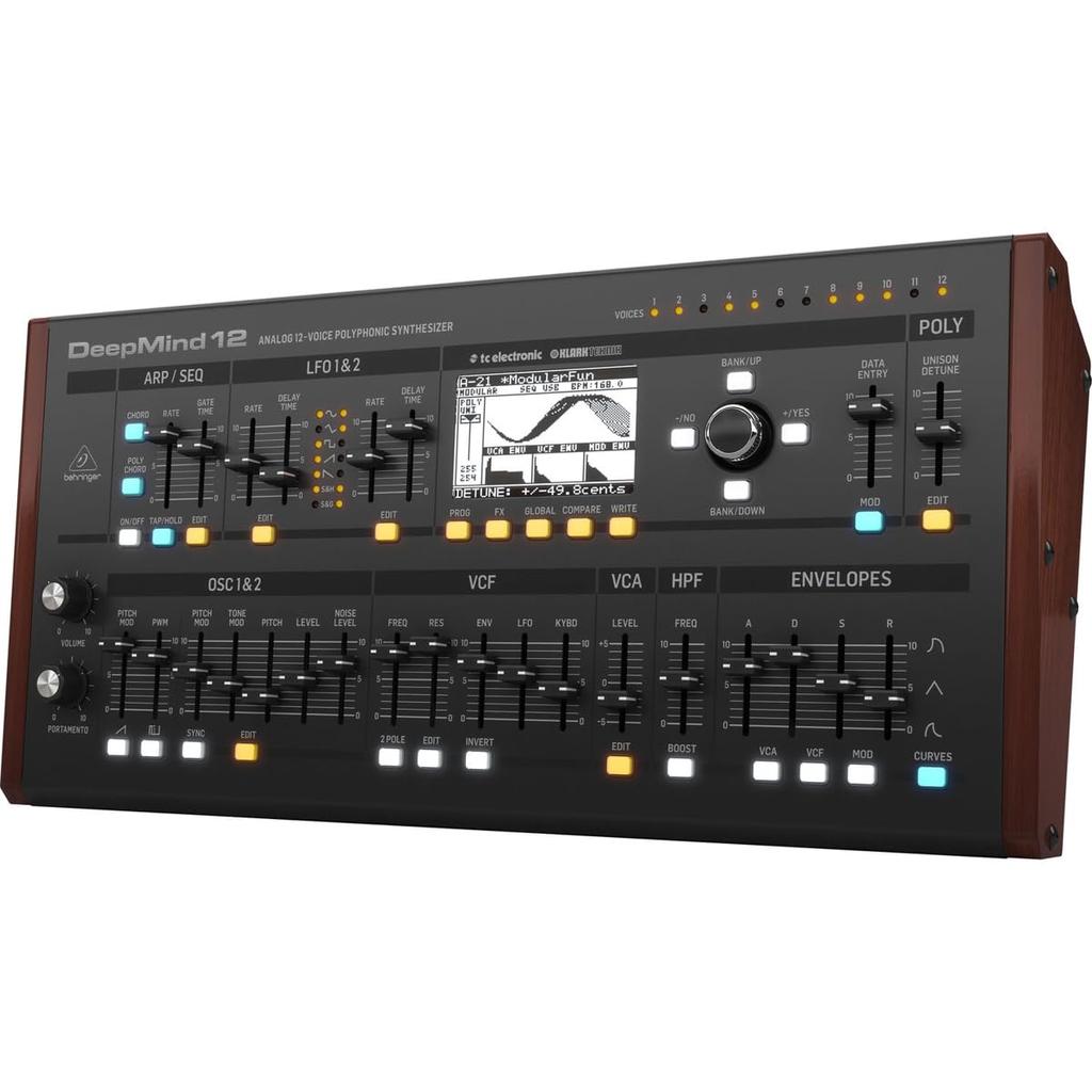 Behringer Analog 12 Voice Polyphonic Desktop Synthesizer DEEPMIND 12D