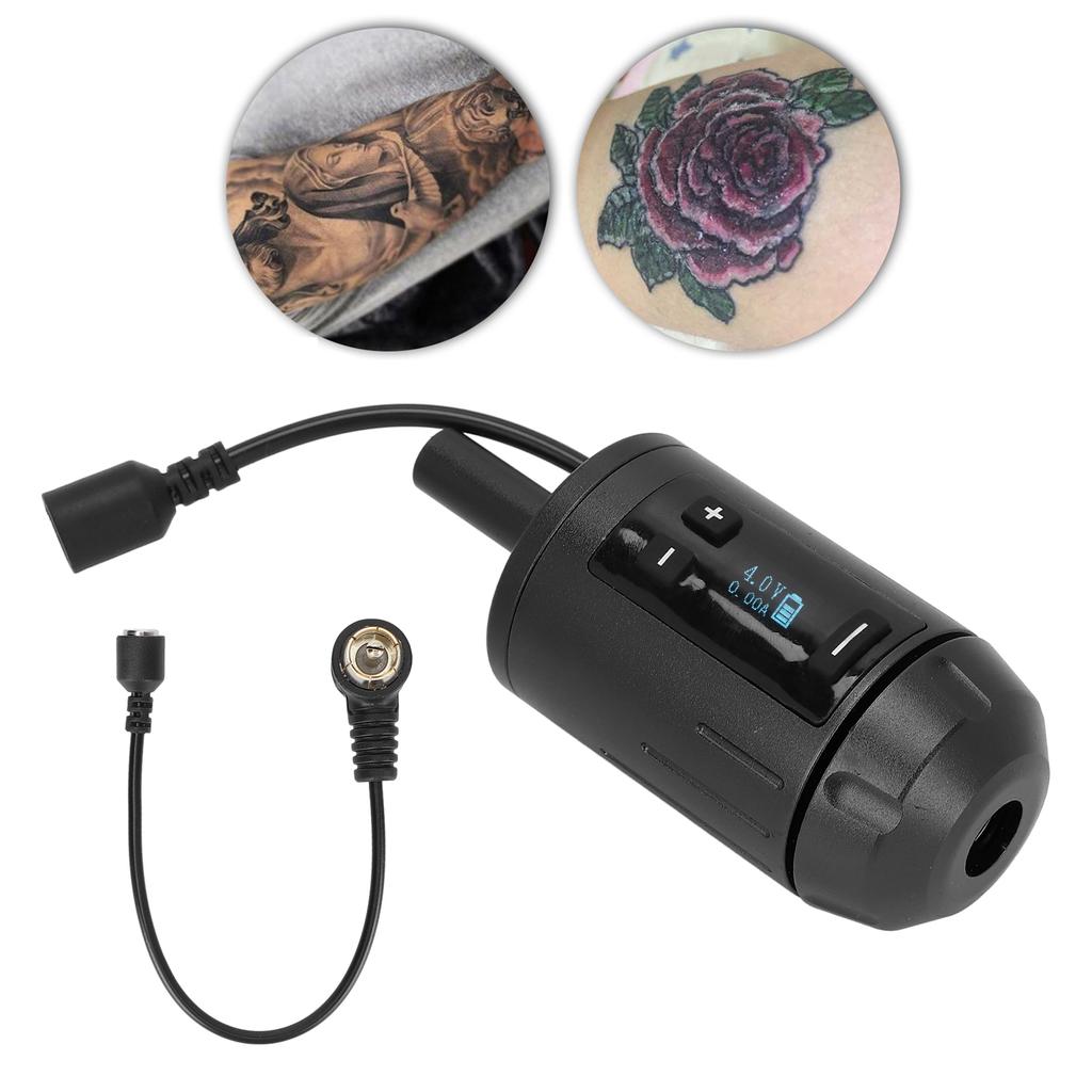 Tattoo Grip Machine Self Lock Cordless Tattoo Grip Machine with LCD Display for Tattoo   Int Face Motor