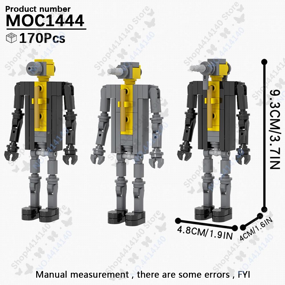 MOOXI Animeserie Skibidi Toalett Figurer Monitorfolk Lydmann Byggeklosser Modell MOC Kloss DIY Montessori Leke Barnegaver