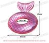 Inflatable Adult Mermaid Tail Swim Ring & Floating Water Chair