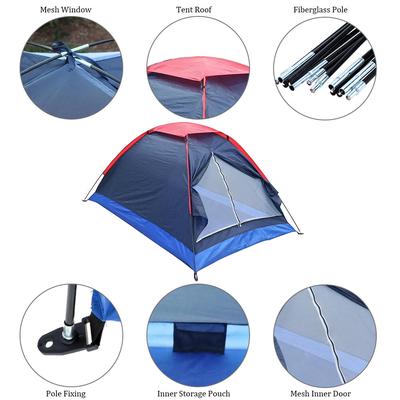 New 2 Person Outdoor Camping Waterproof Folding Tent Sinle Layer Hiking