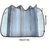 Foldable Silver Coated Car Windshield Sunshade UV Protection Heat Insulation Front Window Sun Shield Fit Most VehiclesWindshield Sunshades 1
