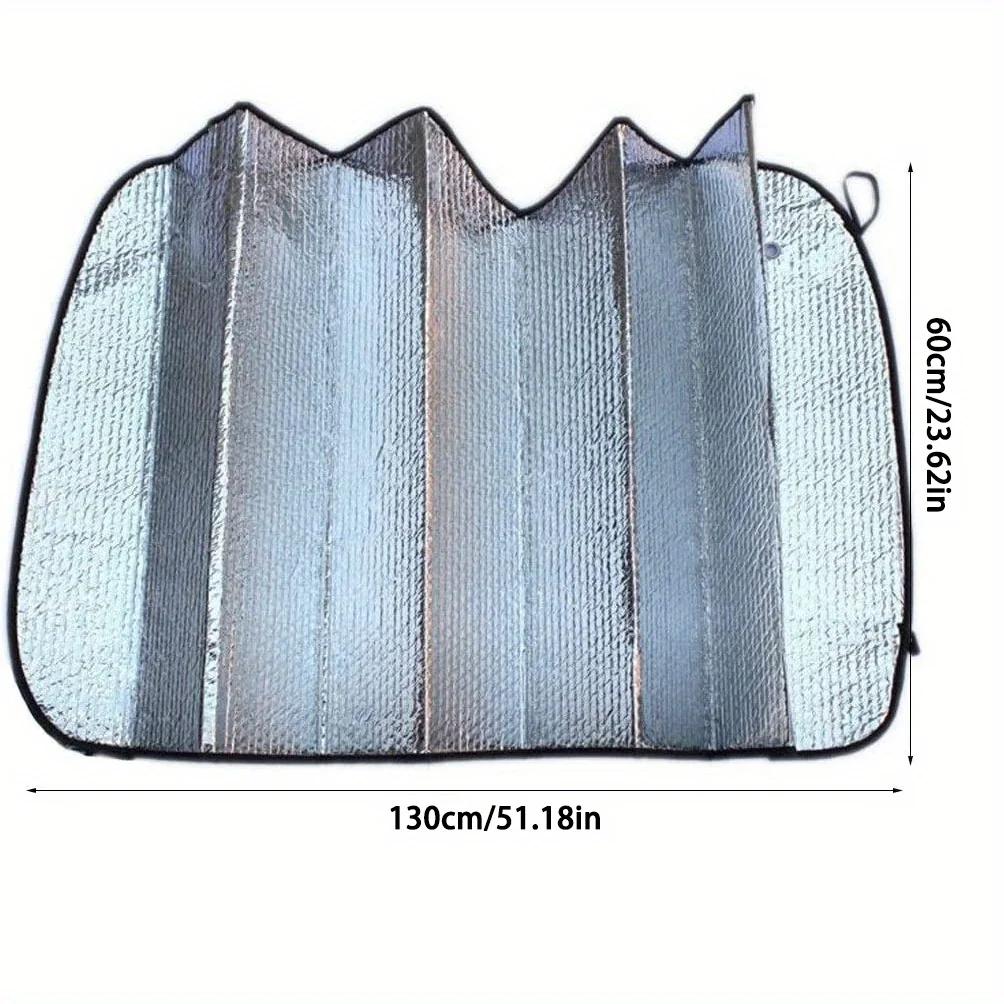 Foldable Silver Coated Car Windshield Sunshade UV Protection Heat Insulation Front Window Sun Shield Fit Most VehiclesWindshield Sunshades 1