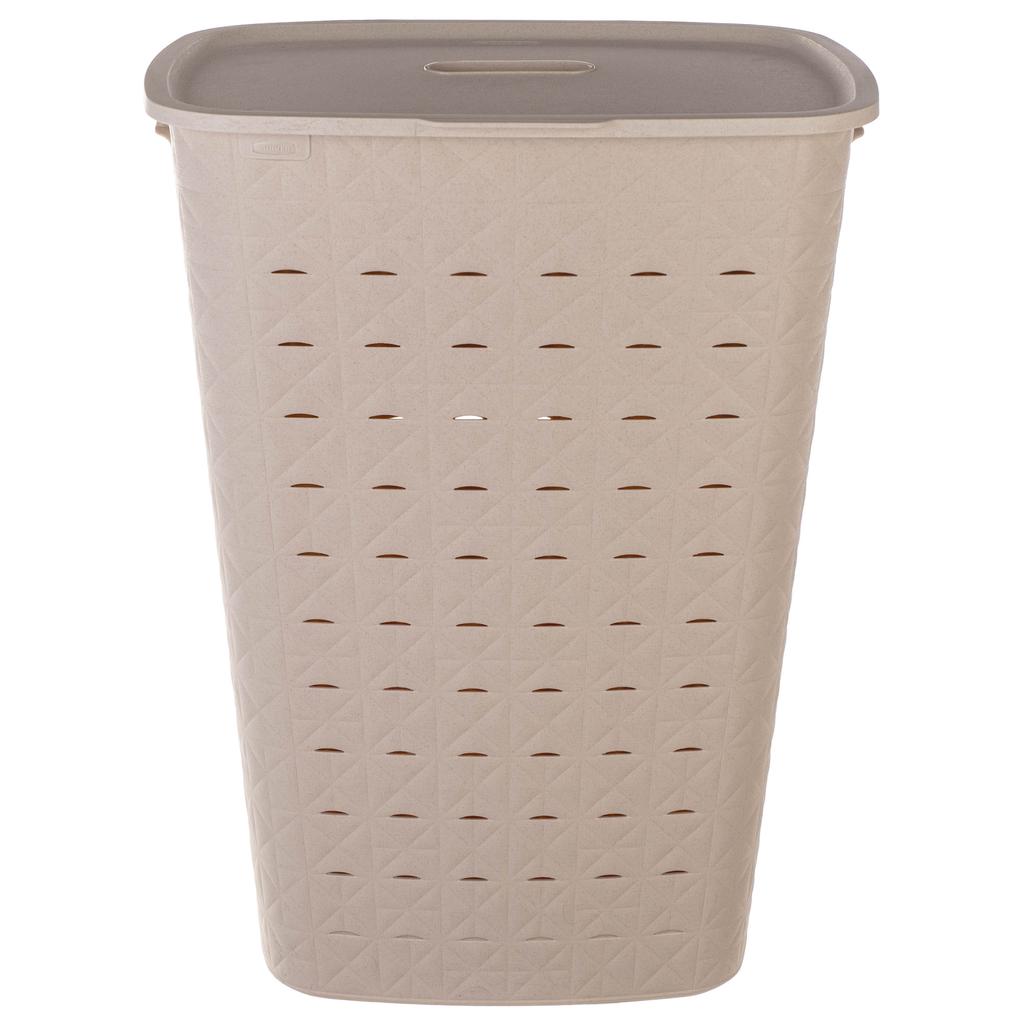 Laundry Basket, Underwear, Bathroom Container, 56L, Large, Lid, CURVER Softex