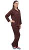 Bimba Women Check Print Pajama Pant Set With Full Sleeve Shirt Nightwer Suit -