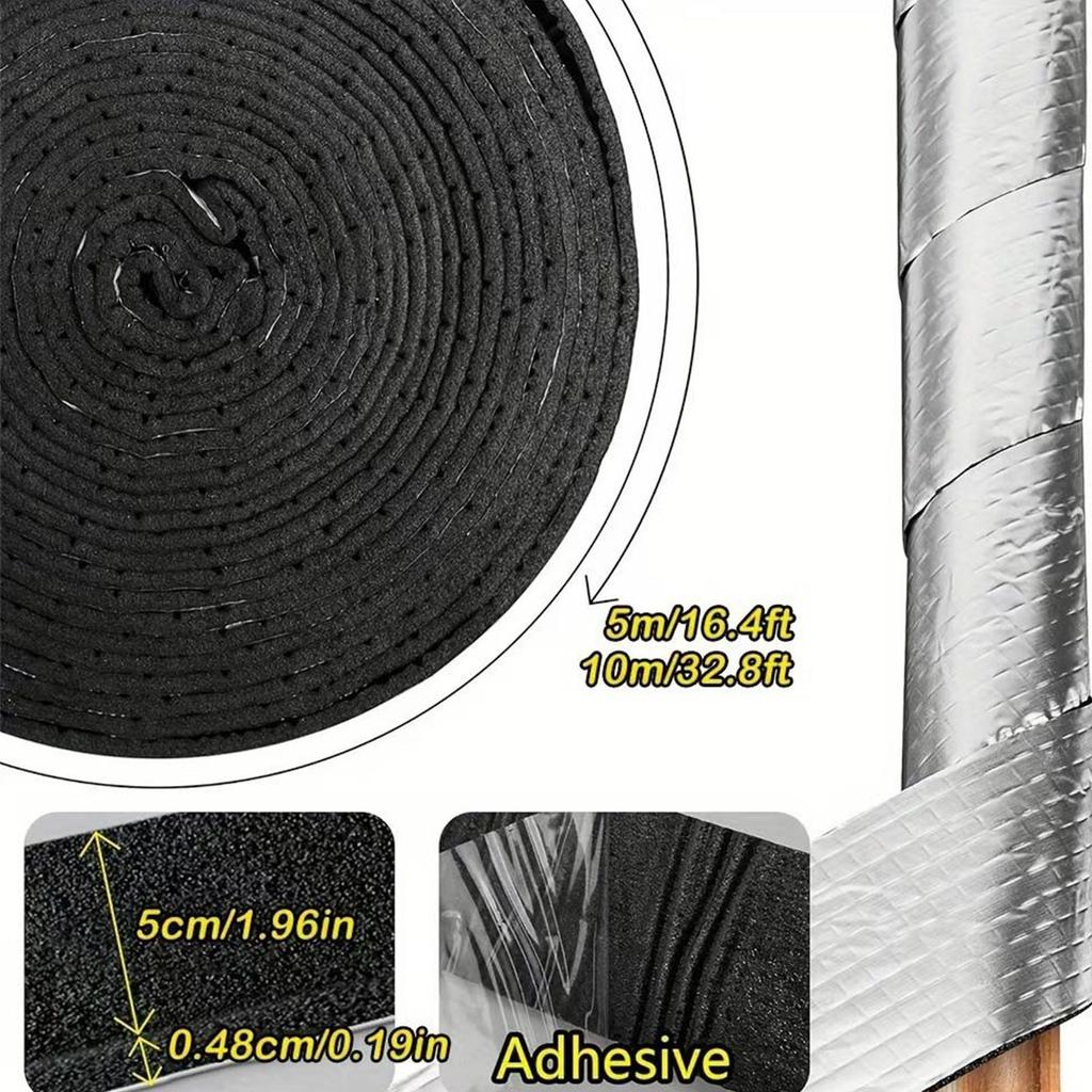 Schaumrohrabdeckung Reflektierend Hohe Dichte Abdichtung Wickel Wasserrohrisolierung Für Türen Fenster Kaltes Wetter Winter Klimaanlage