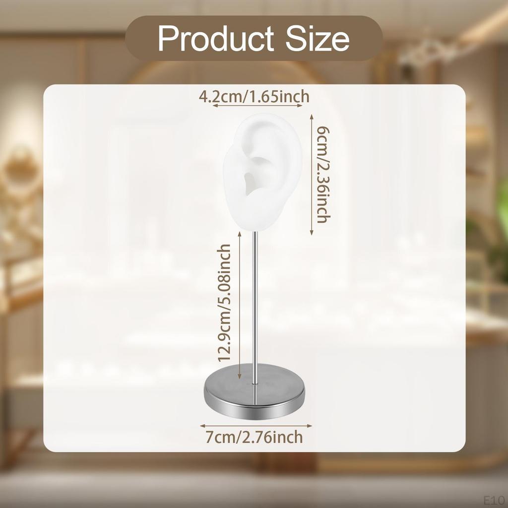 Ohrmodell, Ohrringschmuck-Display, Lehrmittel, Requisite, Edelstahlhalter, Ständer für den Einzelhandel,