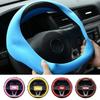 Anti-Slip Texture Car Steering Wheel Cover Soft Silicone Universal Steering Cover  Driving Control