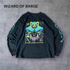 [USED] 1163 WIZARD OF BARGE Long Sleeve T-Shirt Multicolored Devil Print Vintage Clothing