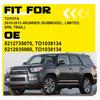 Front Fog Bumper Light Covers Pair Bezel 2010-2013 For Toyota 4Runner Truck
