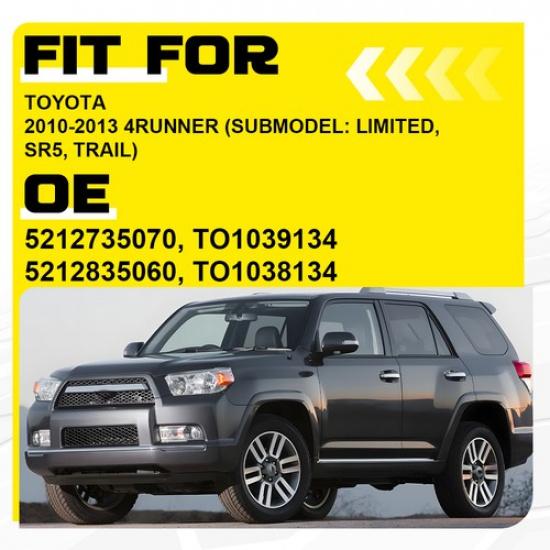 Front Fog Bumper Light Covers Pair Bezel 2010-2013 For Toyota 4Runner Truck
