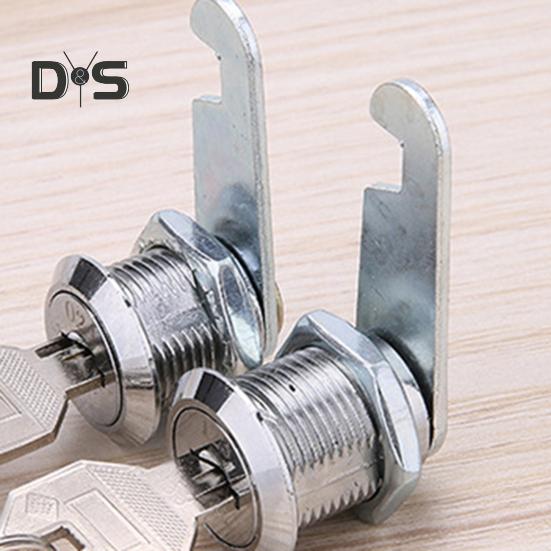 Drawer Lock with 2 Keys Heavy Duty Zinc Alloy Universal File Cabinet Wardrobe Furniture Storage Locker Door Mailbox Toolbox Cam Lock Replacement
