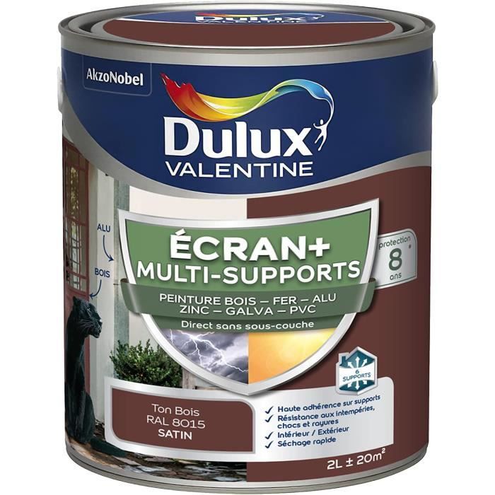 Peinture ECRAN MULTI-SUPPORTS Dulux Valentine - Satin Ton Bois 2 L