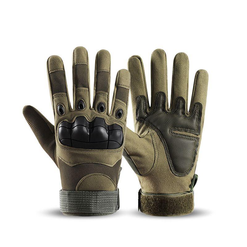 Tactical Gloves Full Finger All Year Round Outdoor Hiking Sports Fitness Touch Screen Non Slip Abrasion Resistant Fighting Cycling Training Gloves